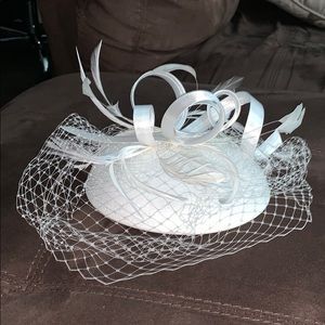 White fascinator